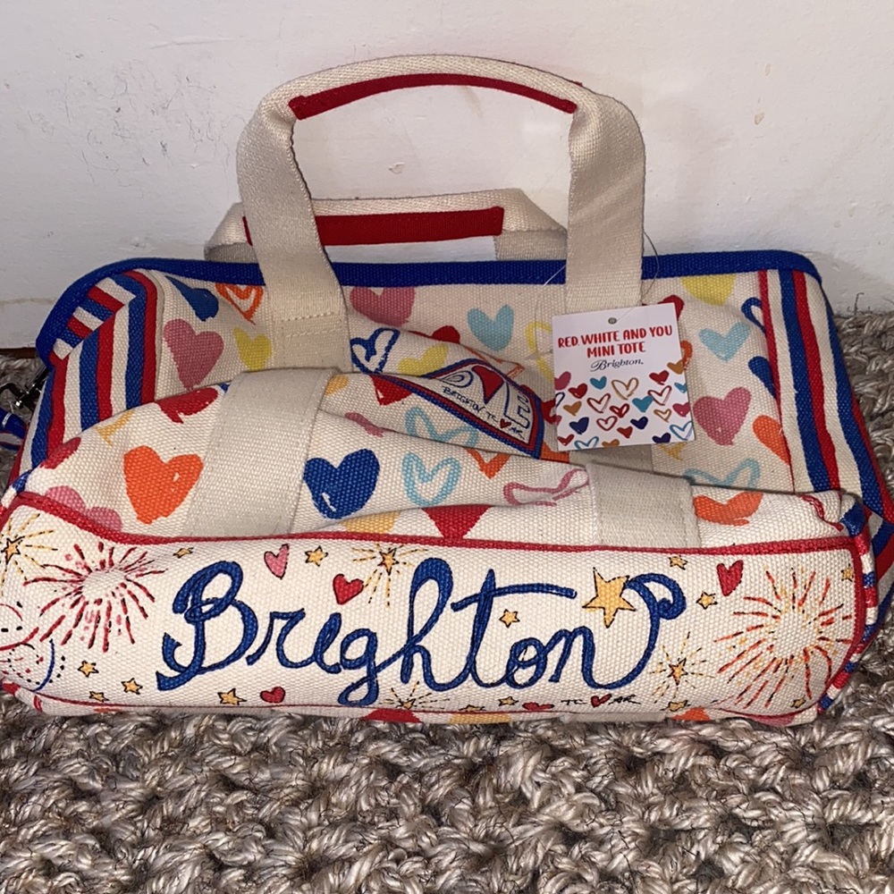 Brighton Red, White, and You mini tote with crossbody strap - Picture 5 of 10